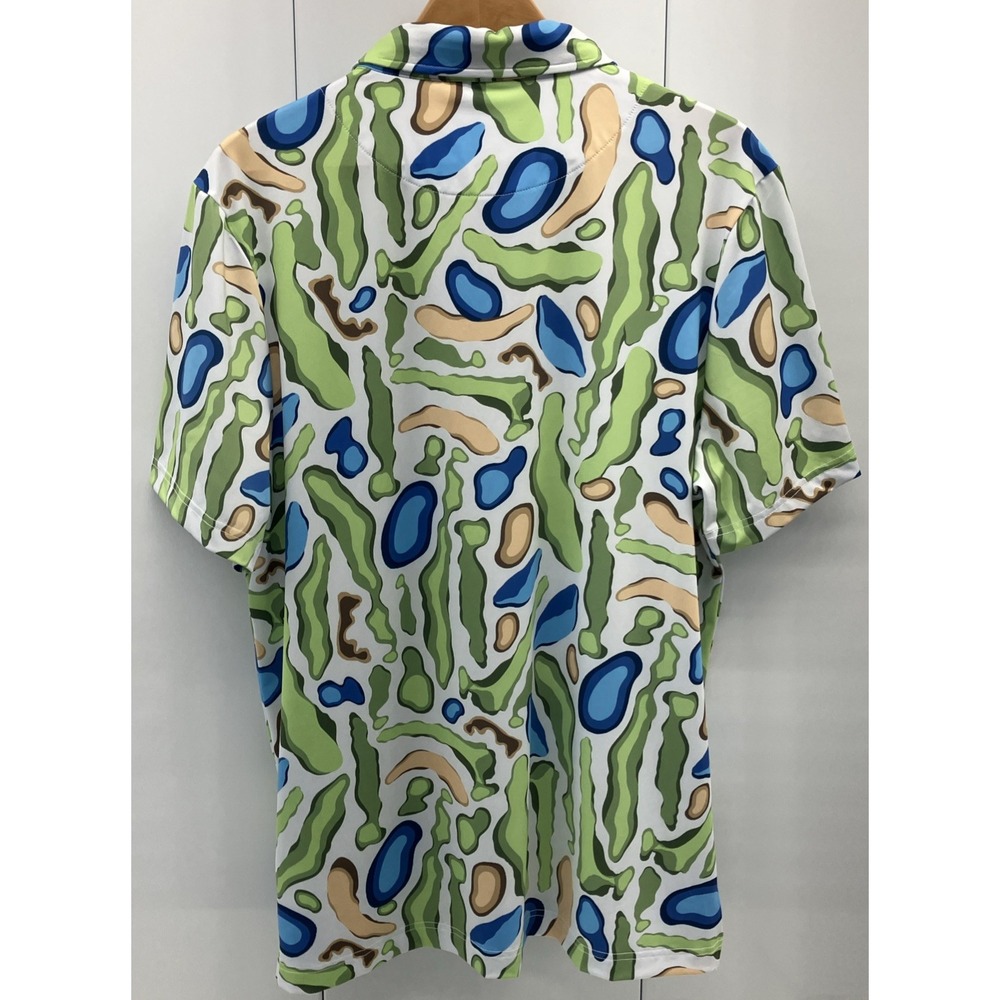 Good Good Campo Golf Polo Shirt Mens Size Large‎ Abstract Performance - Picture 9 of 11